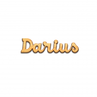 Decor nume Darius debitat laser